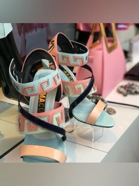 Kat Maconie Esme Leather Multi Pastel pumps 6